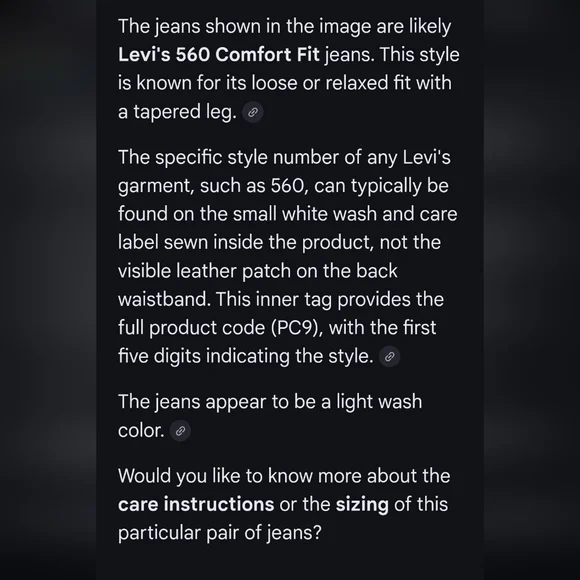 Rare Vintage Levi's women size 31 Ribcage Straight Ankle Jeans in Light Blue - Picture 10 of 10